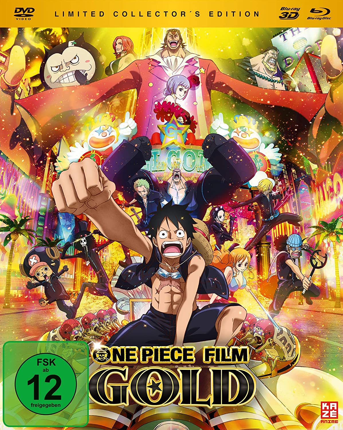 One Piece - Der 12. Film: Gold (Limited Collector's Edition) [Blu-ray/Blu-ray 3D/DVD]