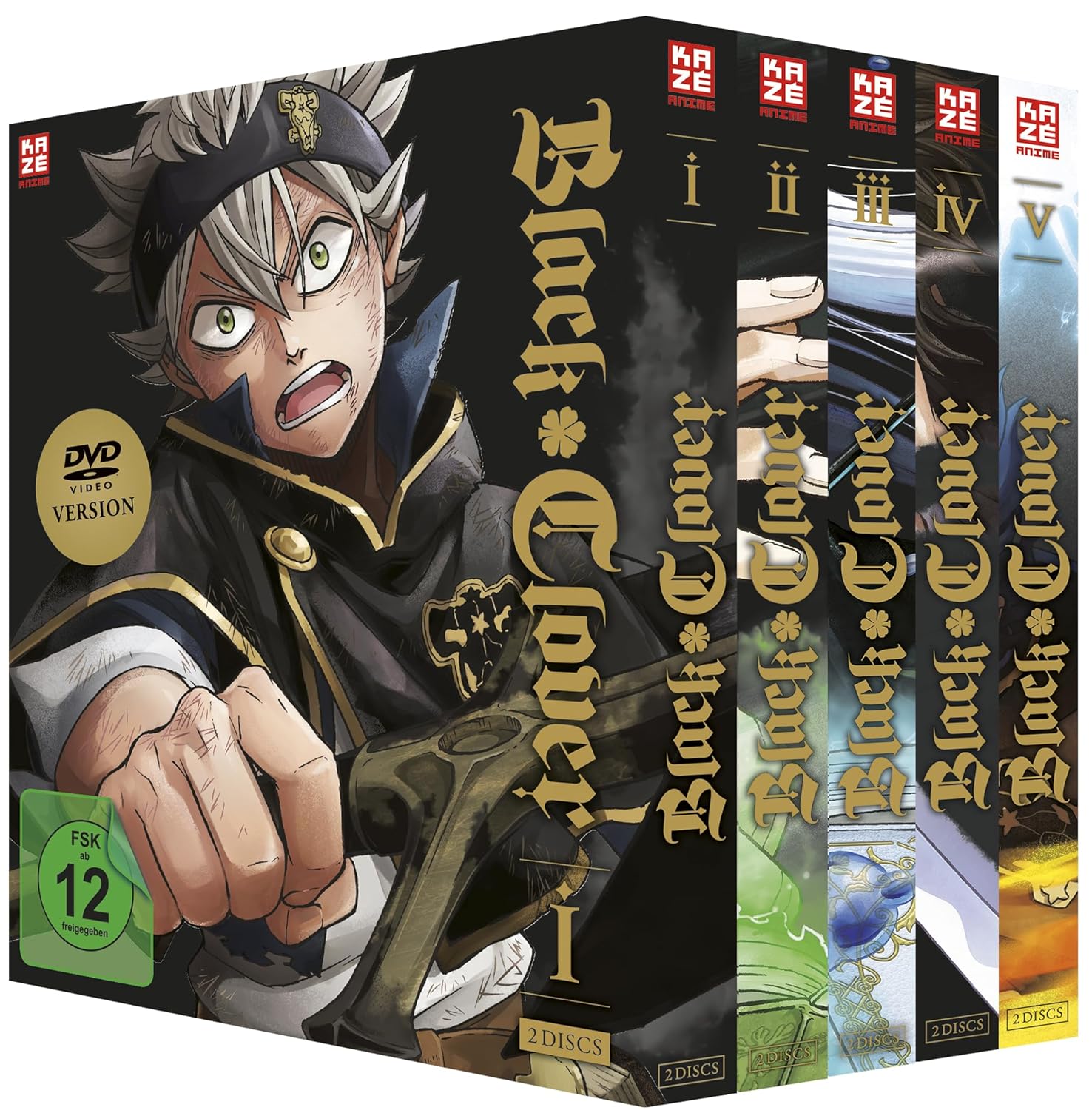 Black Clover - Staffel 1 Gesamtausgabe (Bundle) [10 DVDs]