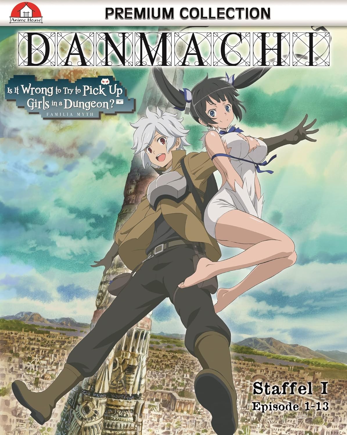 DanMachi: Is It Wrong to Try to Pick Up Girls in a Dungeon? - Staffel 1 Gesamtausgabe (Premium) [4 Blu-rays]