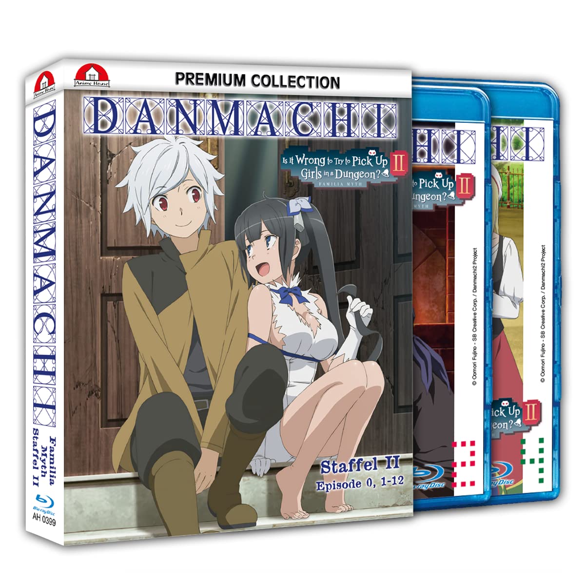 DanMachi: Is It Wrong to Try to Pick Up Girls in a Dungeon? - Staffel 2 Gesamtausgabe (Premium) [4 Blu-rays]