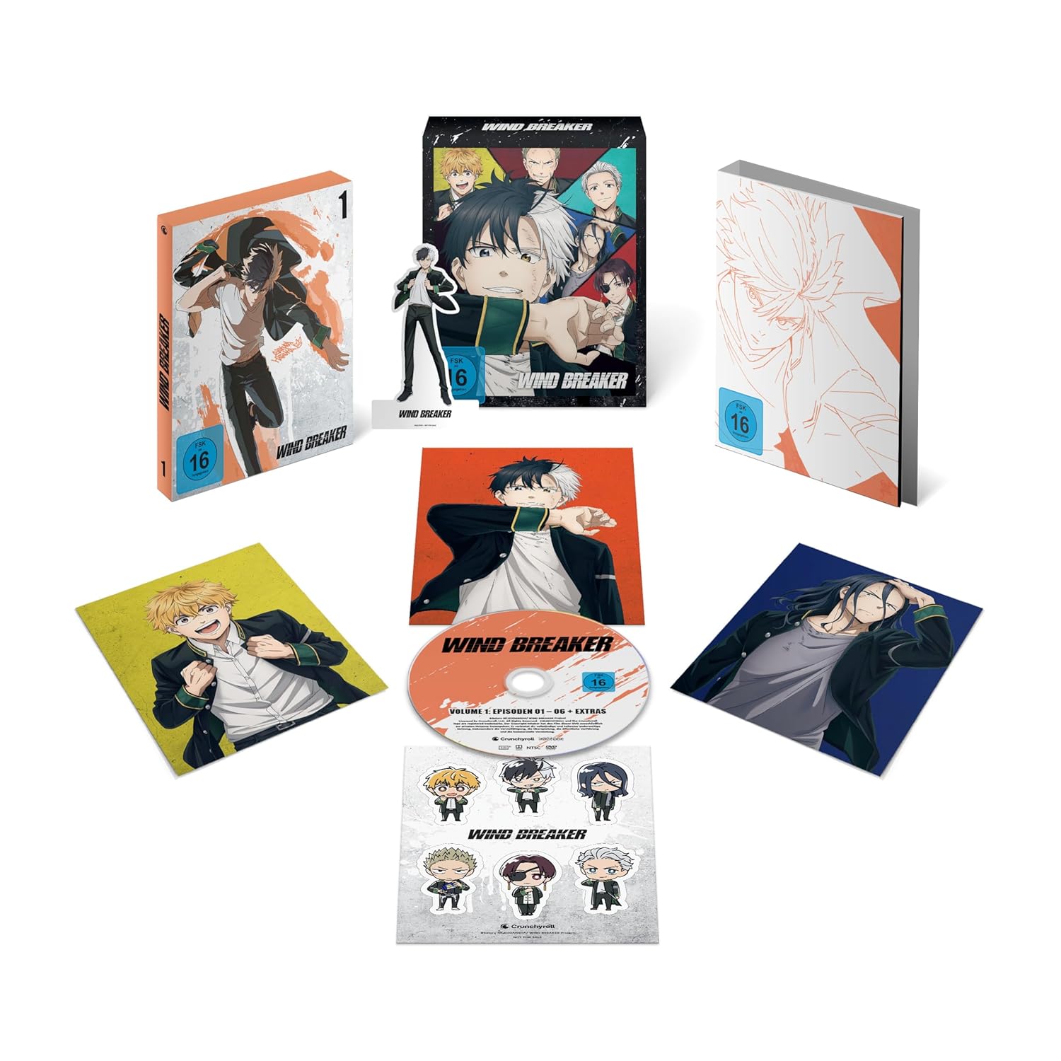 Wind Breaker: Staffel 1 - Volume 01 & Sammelschuber (Limited Edition) [DVD]
