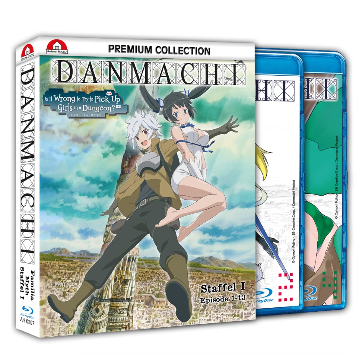 DanMachi: Is It Wrong to Try to Pick Up Girls in a Dungeon? - Staffel 1 Gesamtausgabe (Premium) [4 Blu-rays]