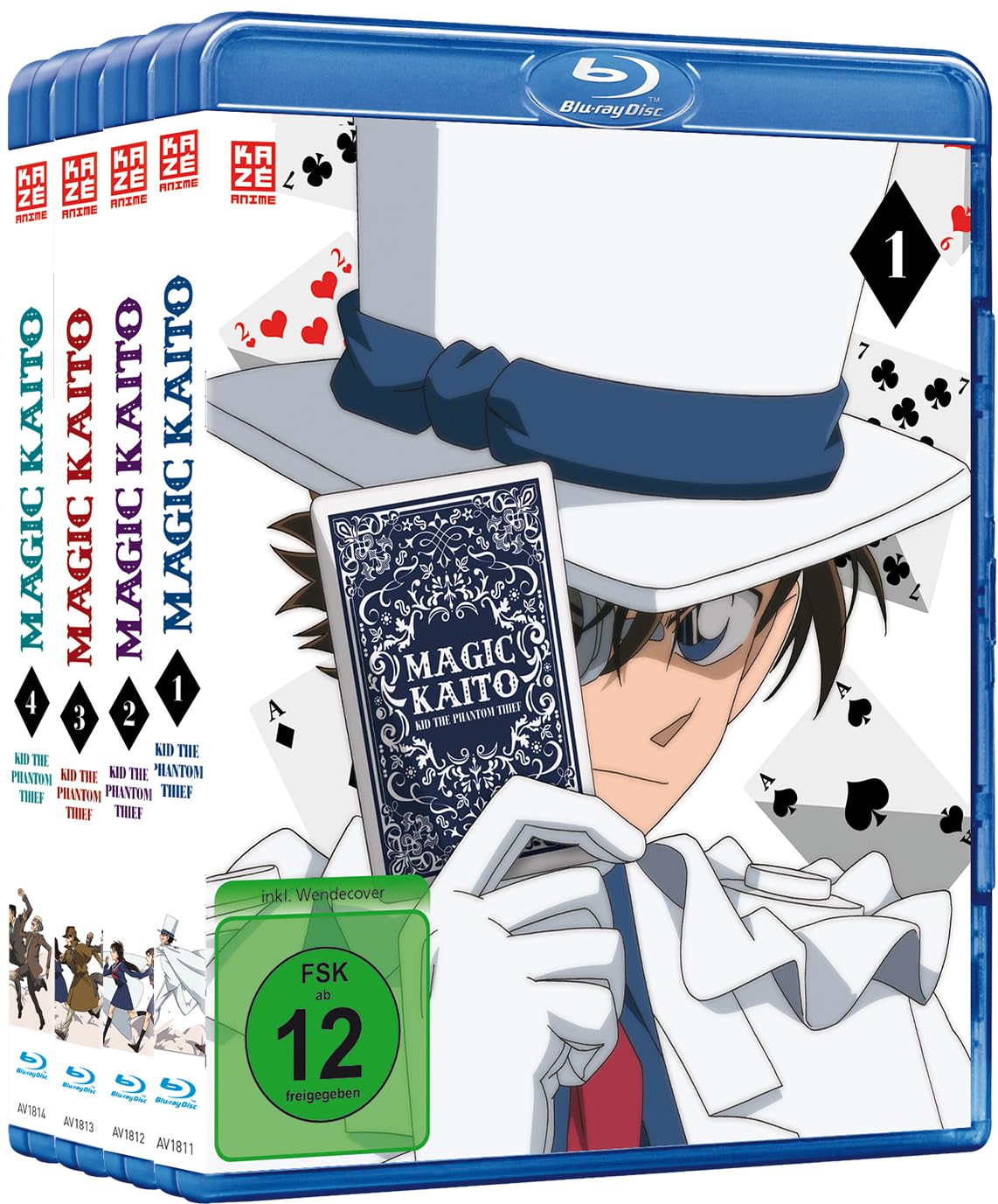Magic Kaito: Kid Phantom Thief - Gesamtausgabe (ohne Schuber) [4 Blu-rays]