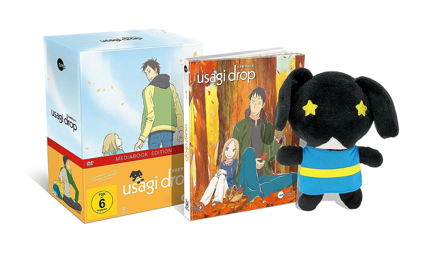 Usagi Drop - Volume 01 (Limited Mediabook inkl. Plüschhase & Sammelschuber) [DVD]