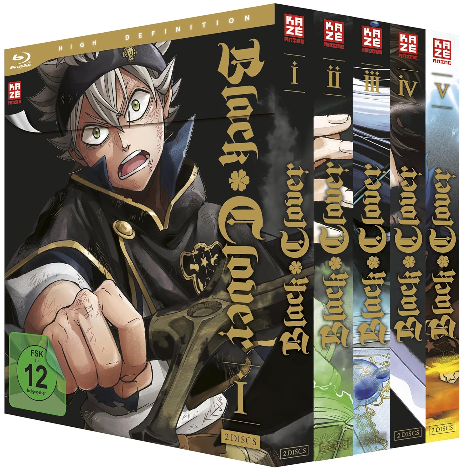 Black Clover - Staffel 1 Gesamtausgabe (Bundle) [10 Blu-rays]