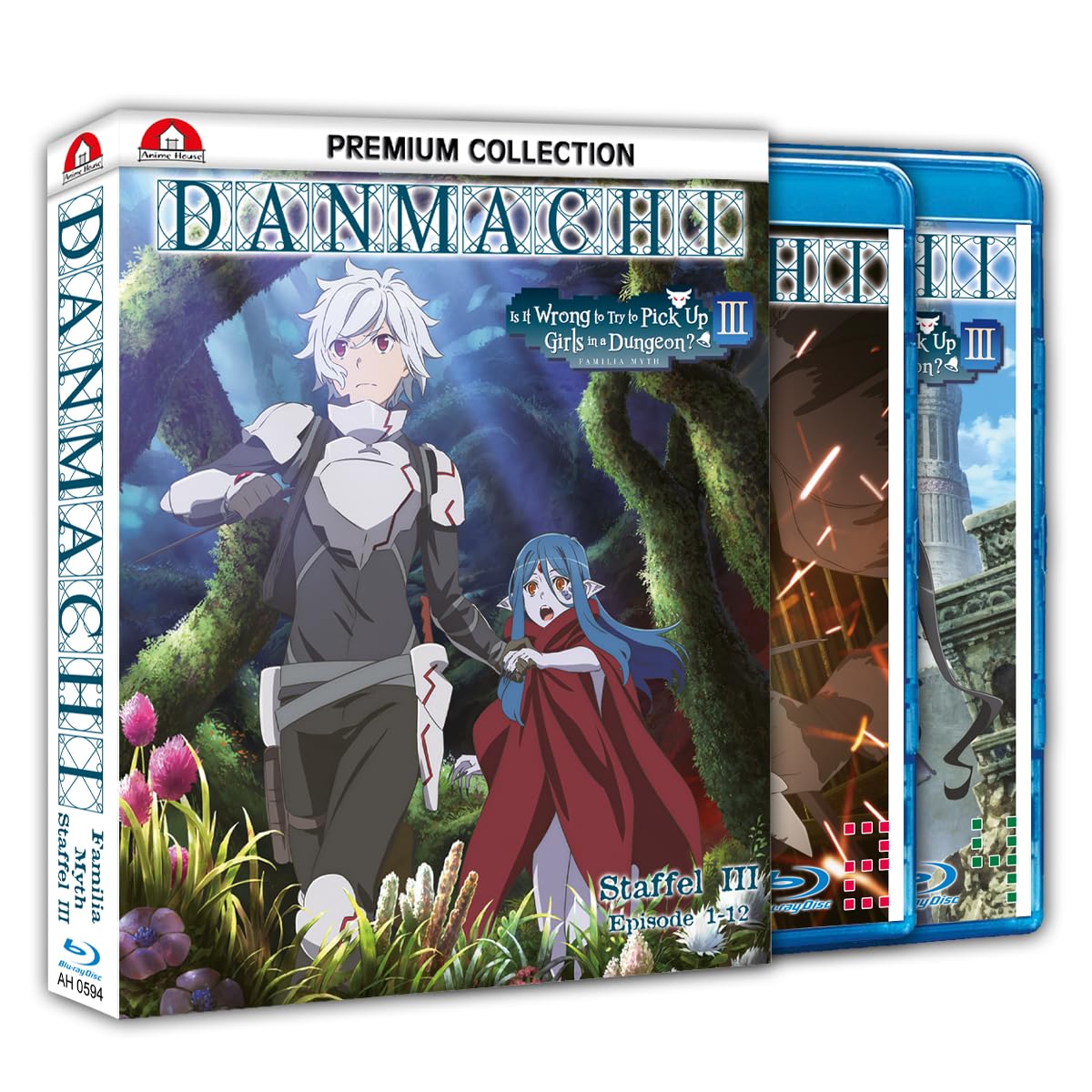 DanMachi: Is It Wrong to Try to Pick Up Girls in a Dungeon? - Staffel 3 Gesamtausgabe (Premium) [4 Blu-rays]