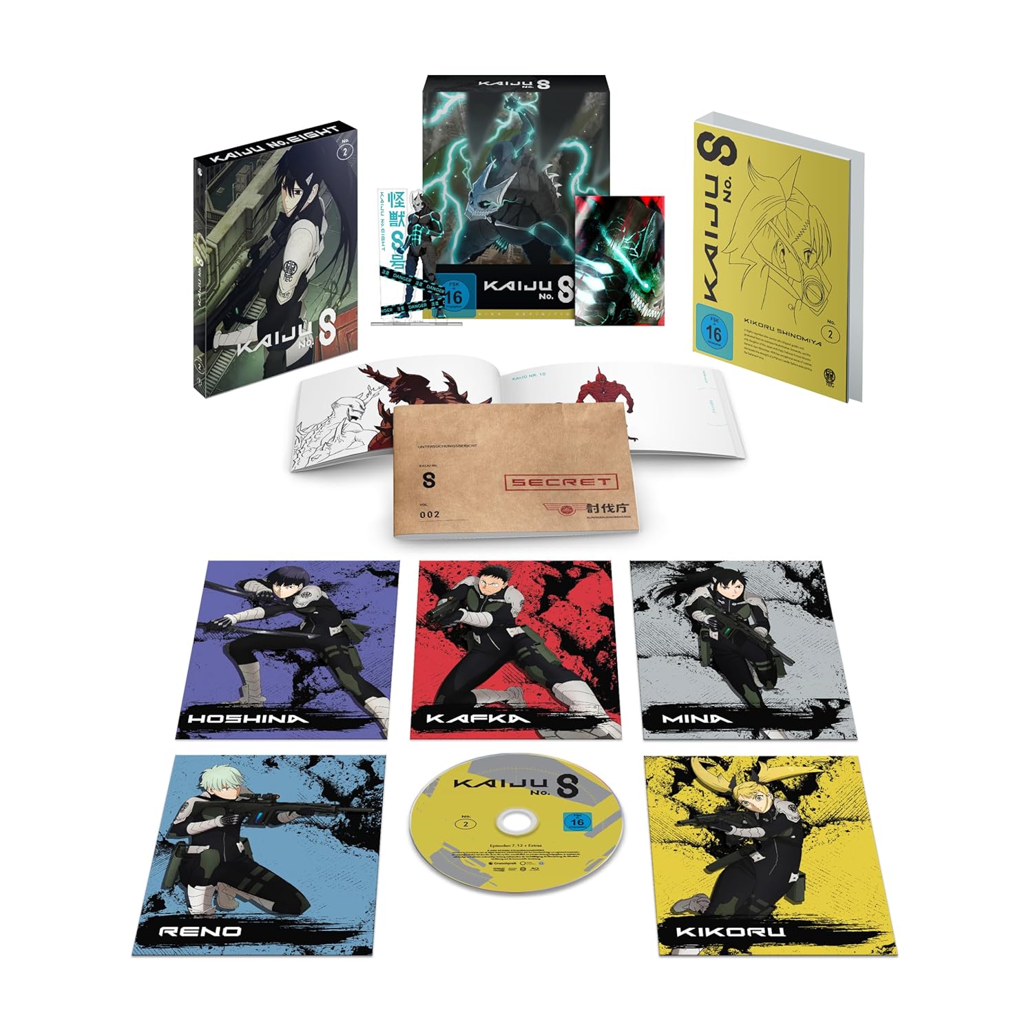 Kaiju No. 8: Staffel 1 - Volume 02 & Sammelschuber (Limited Edition) [Blu-ray]
