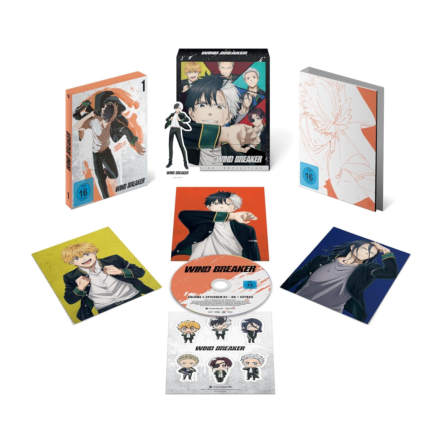 Wind Breaker: Staffel 1 - Volume 01 & Sammelschuber (Limited Edition) [Blu-ray]