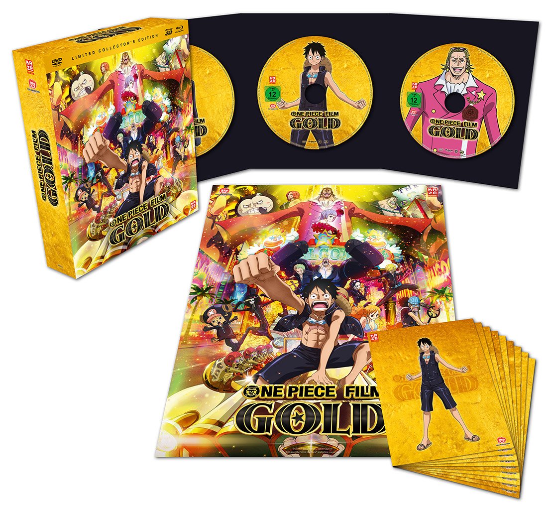 One Piece - Der 12. Film: Gold (Limited Collector's Edition) [Blu-ray/Blu-ray 3D/DVD]
