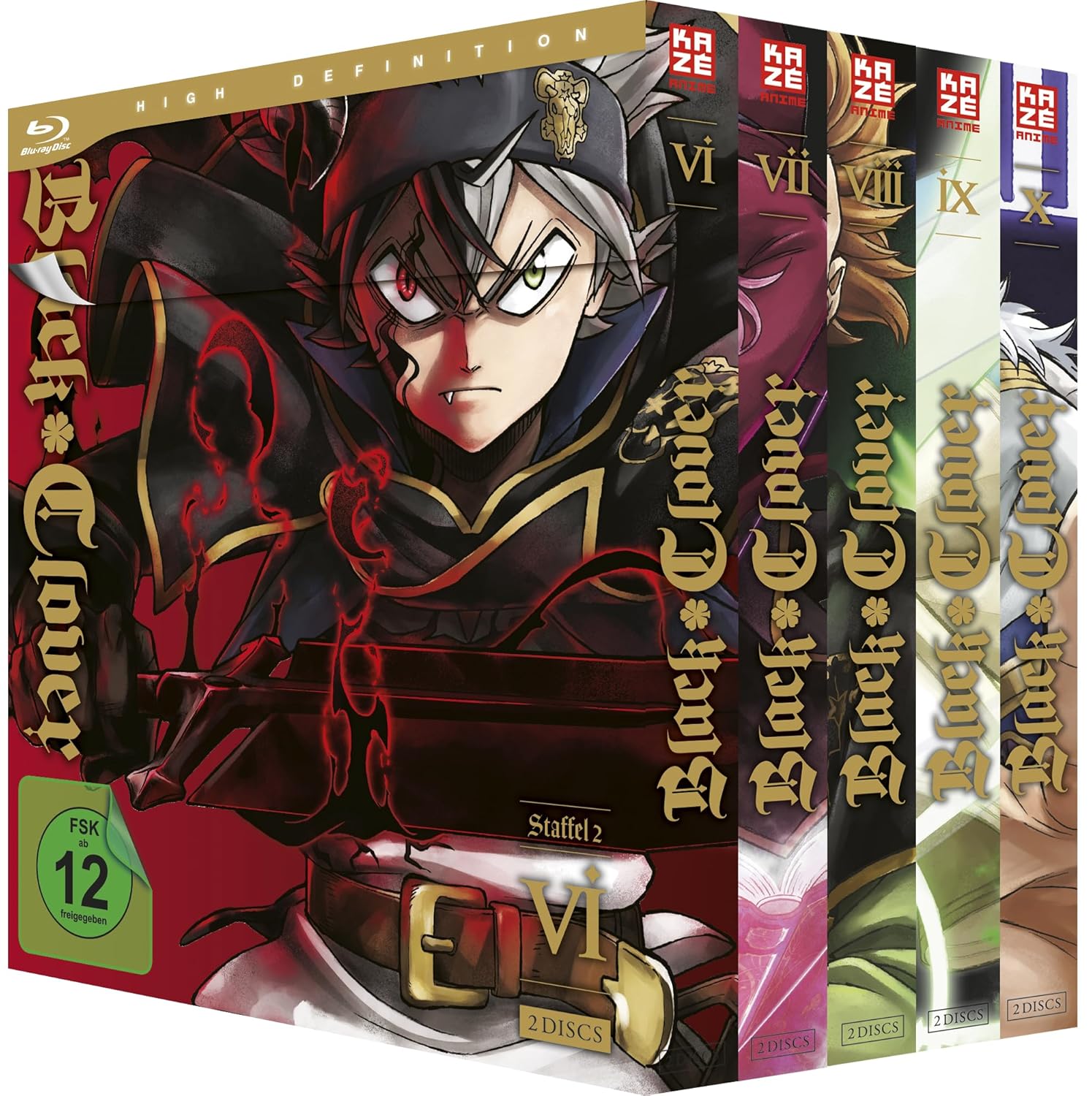 Black Clover - Staffel 2 Gesamtausgabe (Bundle) [10 Blu-rays]