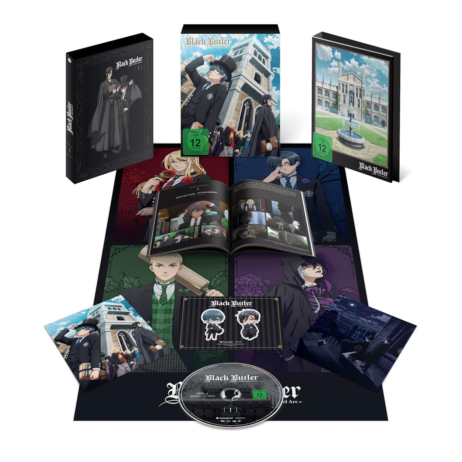 Black Butler: Public School Arc (Staffel 4) - Volume 01 & Schuber (Limited Edition) [DVD]