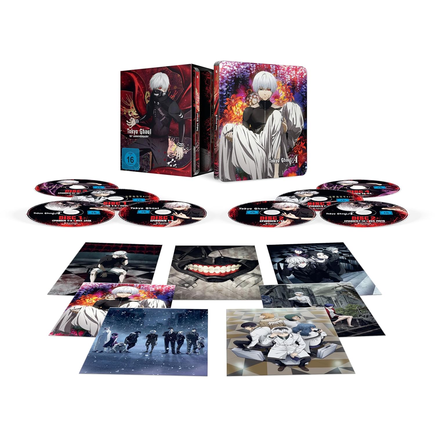 Tokyo Ghoul: Die komplette Serie - 10th Anniversary Box Set [8 Blu-rays]